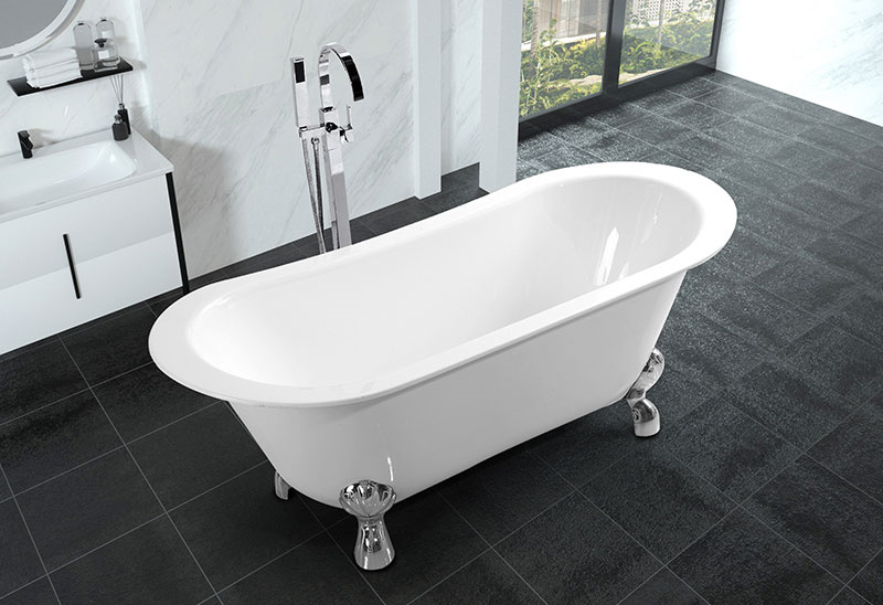 67 inci Classic Vintage Clawfoot Bathtub Berdiri Bebas