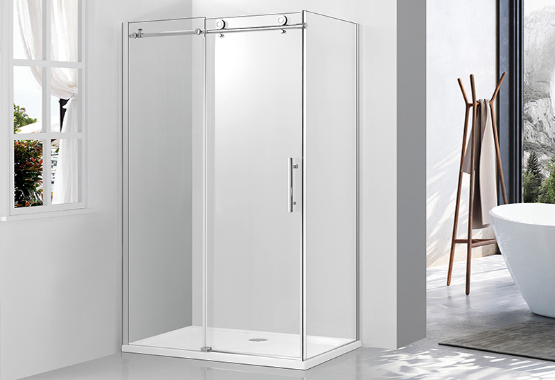 9180C 6/8mm Kaca Pintu Persegi Panjang Sliding Shower Enclosure