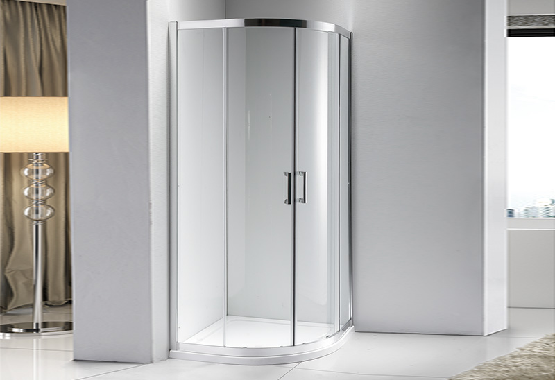 A1511 5/6/8mm Kaca Sliding Door Pemasangan Cepat Quadrant Shower Enclosures