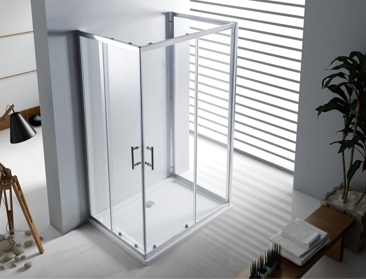 A1800U 4/5/6mm Sliding Glass Shower Room U bentuk